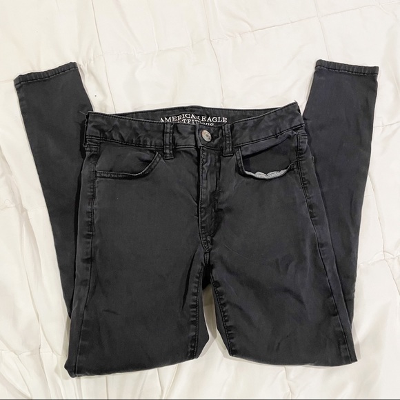 American Eagle Outfitters Denim - american eagle | black hi rise short jeggings